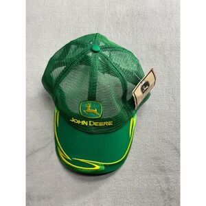 John Deere Green Mesh Trucker Hat Brand Headwear Adjustable New